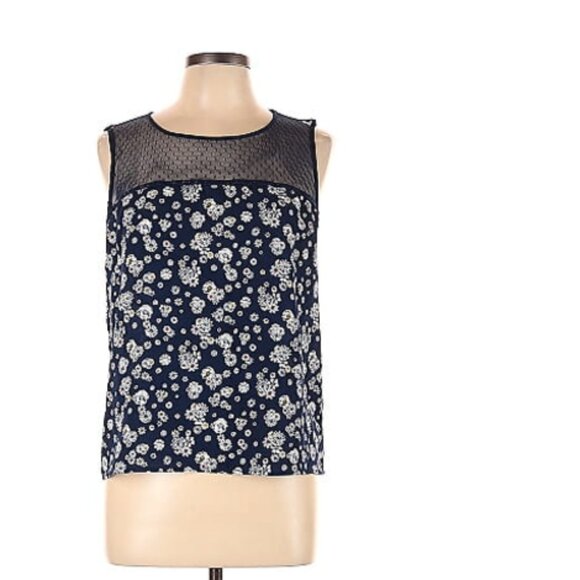 Jason Wu for Target floral sleeveless top  Blue M - Picture 1 of 5